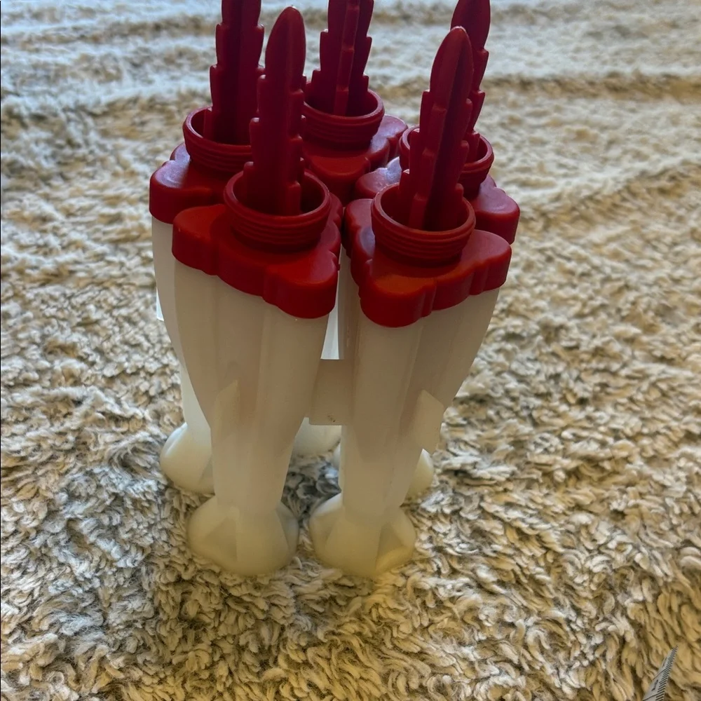 Zoku Rocket Pop Molds Kids OS Red White Excellent Space‎ Themed Popsicle Set